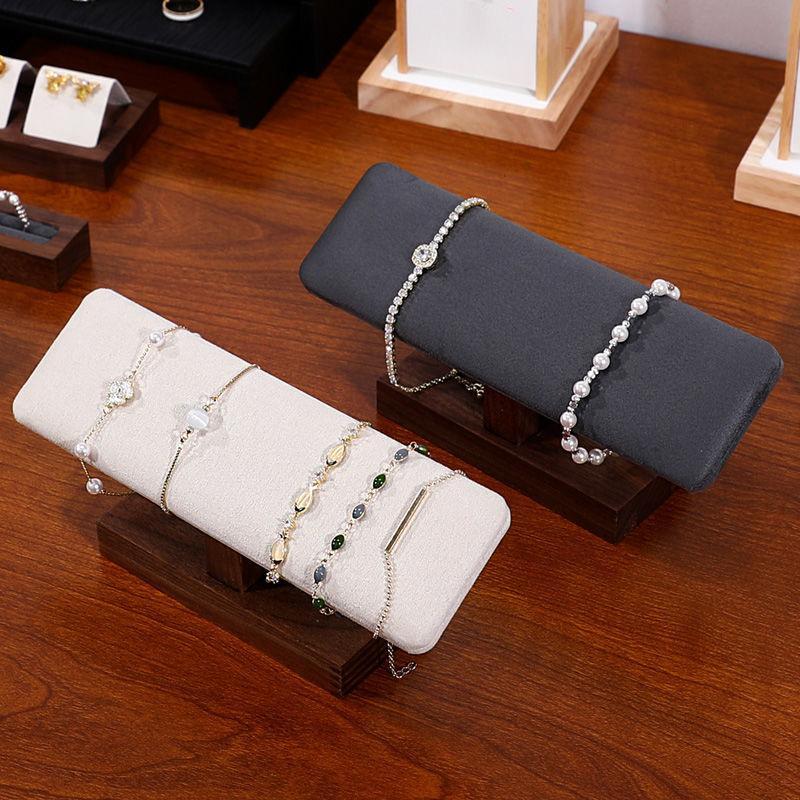 Jewelry And Watches Exhibition - 월넛 원목 주얼리 디스플레이 랙 휴대용