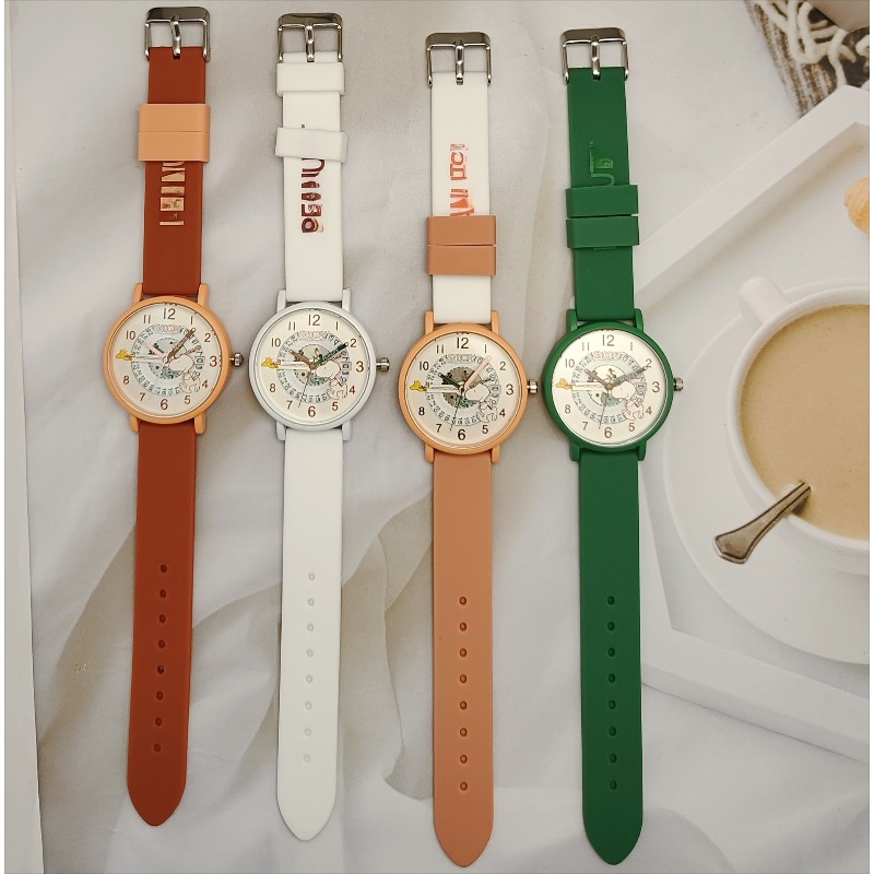 Jewelry Bracelet Watches - 스누피 시계 만화 실리콘 스트랩 손목시계
