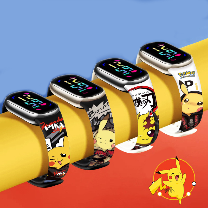 피카추 키즈 LED 시계 방수 터치 스크린 디지털 스포 - Jewelry Bracelet Watches 리뷰 및 가격