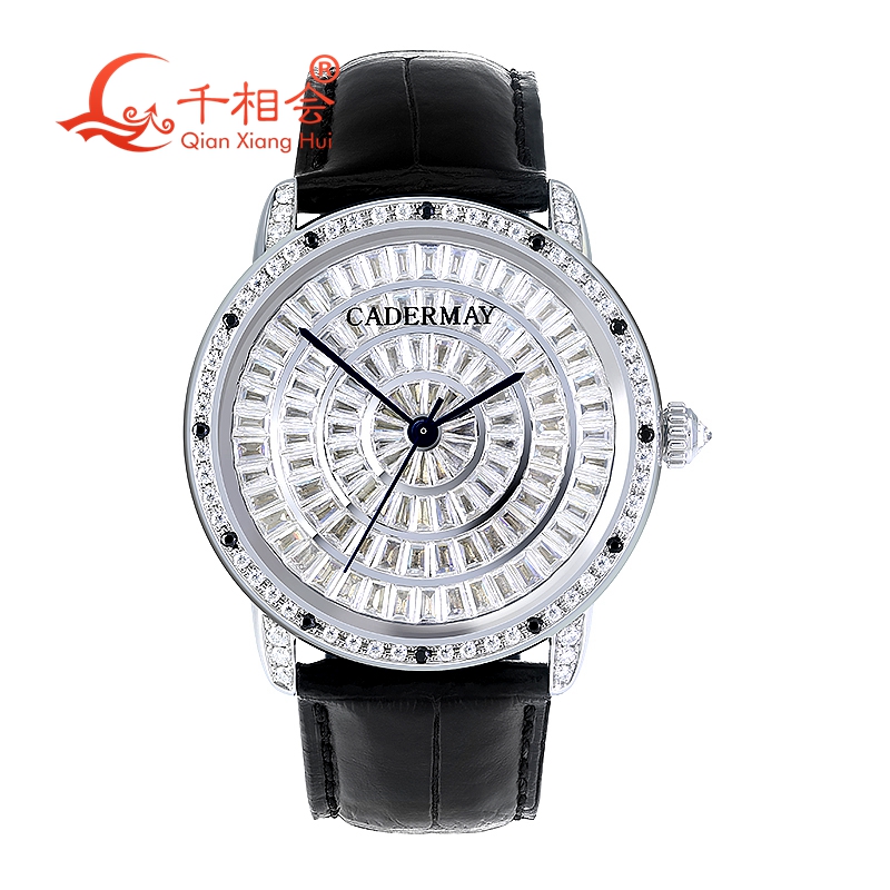 풀 모이사나이트 바게트 기계식 손목 시계, D 화이트  - Vvs Jewelry Watches 리뷰 및 가격
